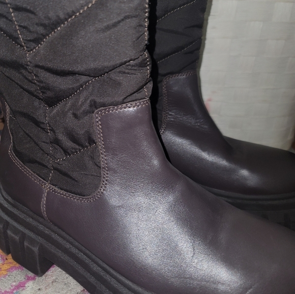 Sam Edelman Chunky Mid Calf Brown Boots Size 11 - Picture 3 of 5